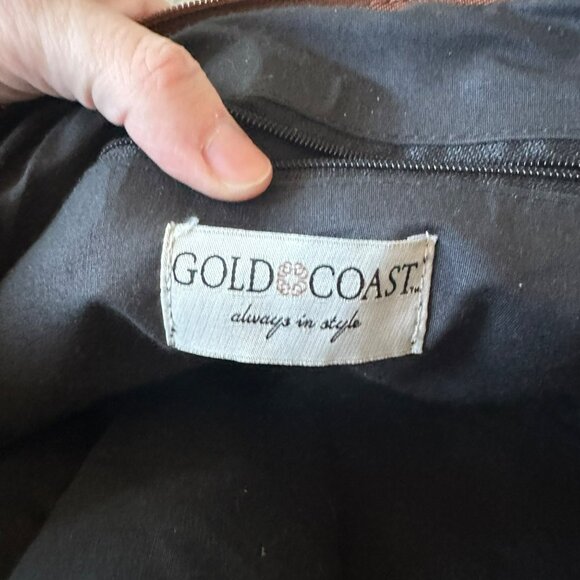 Vintage Style Southwestern Weekend Tote Bag With Brown Faux Leather & Aztec Prin - Picture 7 of 8